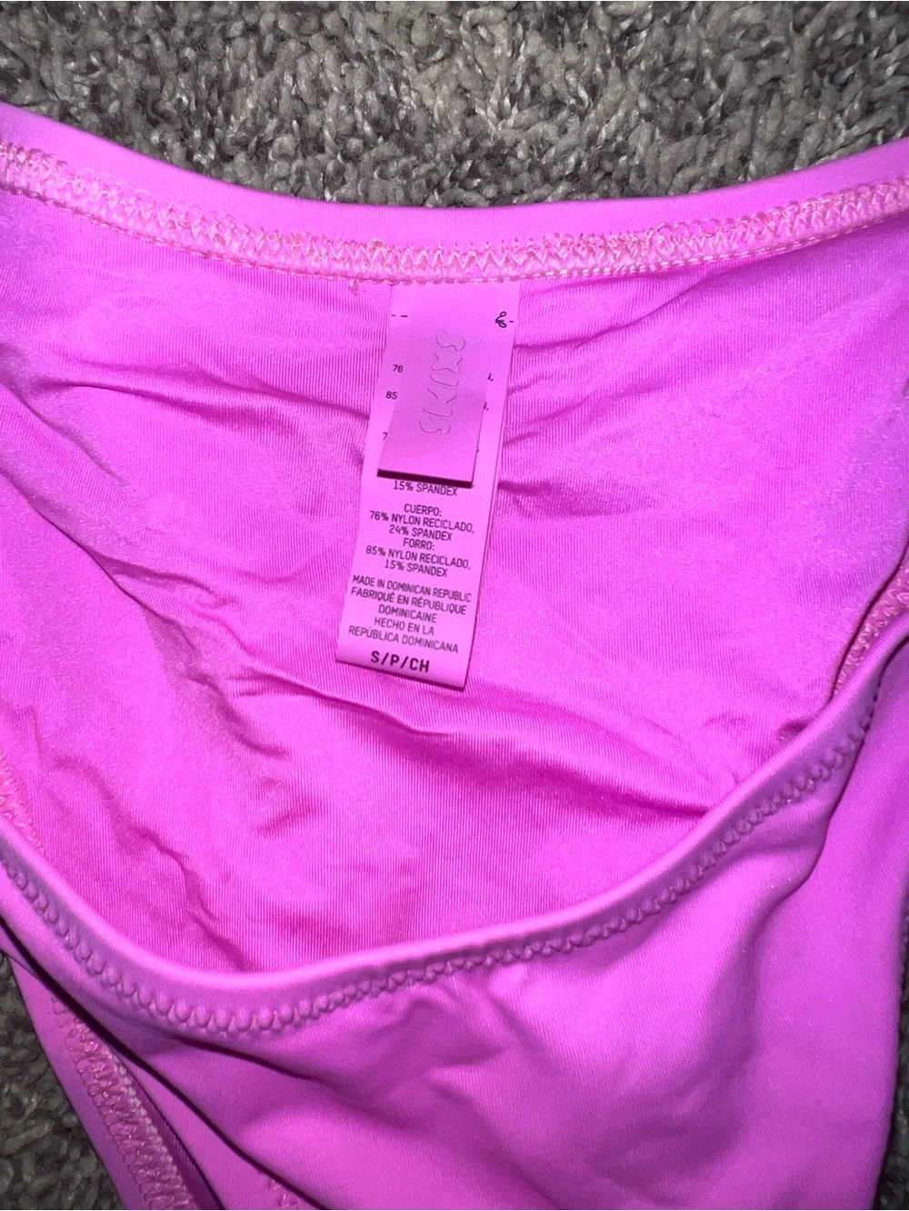 SKIMS Neon Pink Bikini Bottom - Minimal Cut
